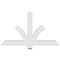 Ekena Millwork Redmond Architectural Grade PVC Gable Bracket, 48"W x 28"H x 4"D x 4"F, 14/12 Pitch GBP048X28X0404RED00 - alternate 5